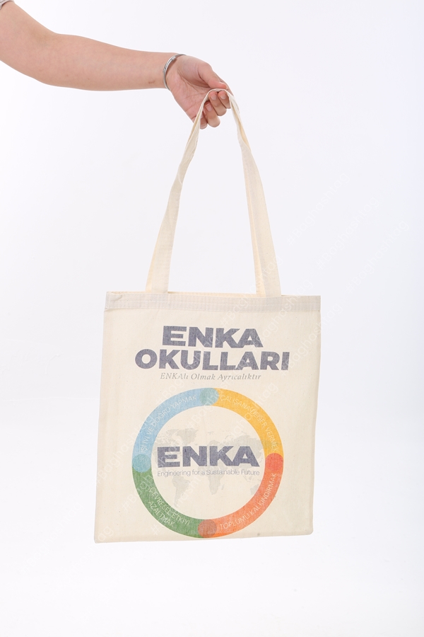 Baskılı Ham Bez Çanta