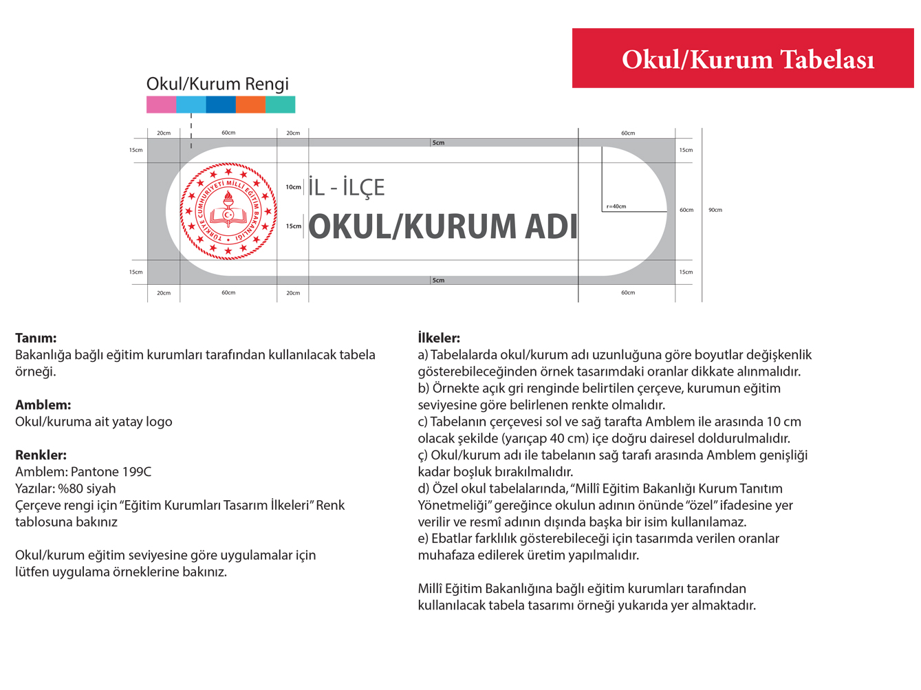 İlköğretim Tabelası ve Yüz Degisimi