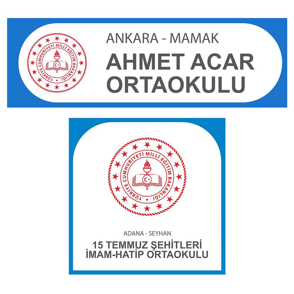 İlköğretim Tabelası ve Yüz Degisimi