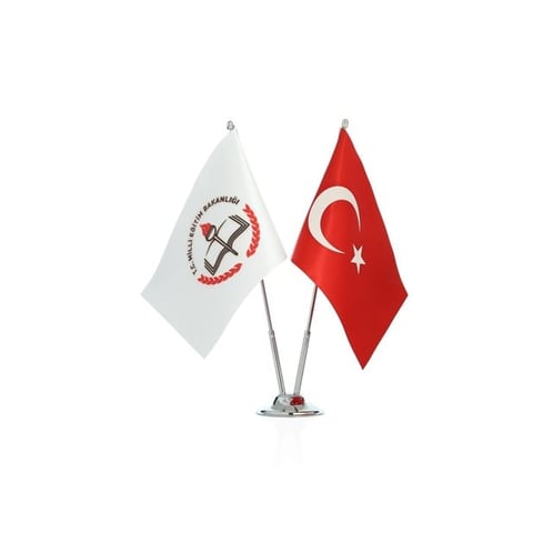 MEB ve Türk Bayrağı İkili Masa Bayrak Takımı