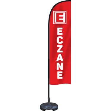 75x200 cm Özel Tasarımlı Yelken Bayrak Flama+Bidon+Sopa